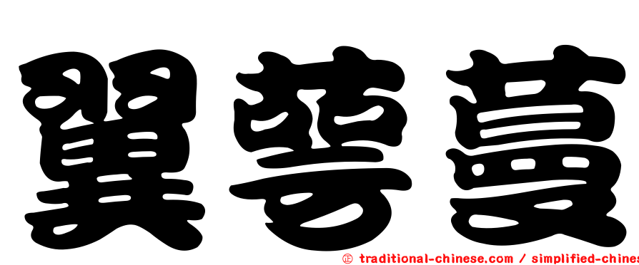 翼萼蔓