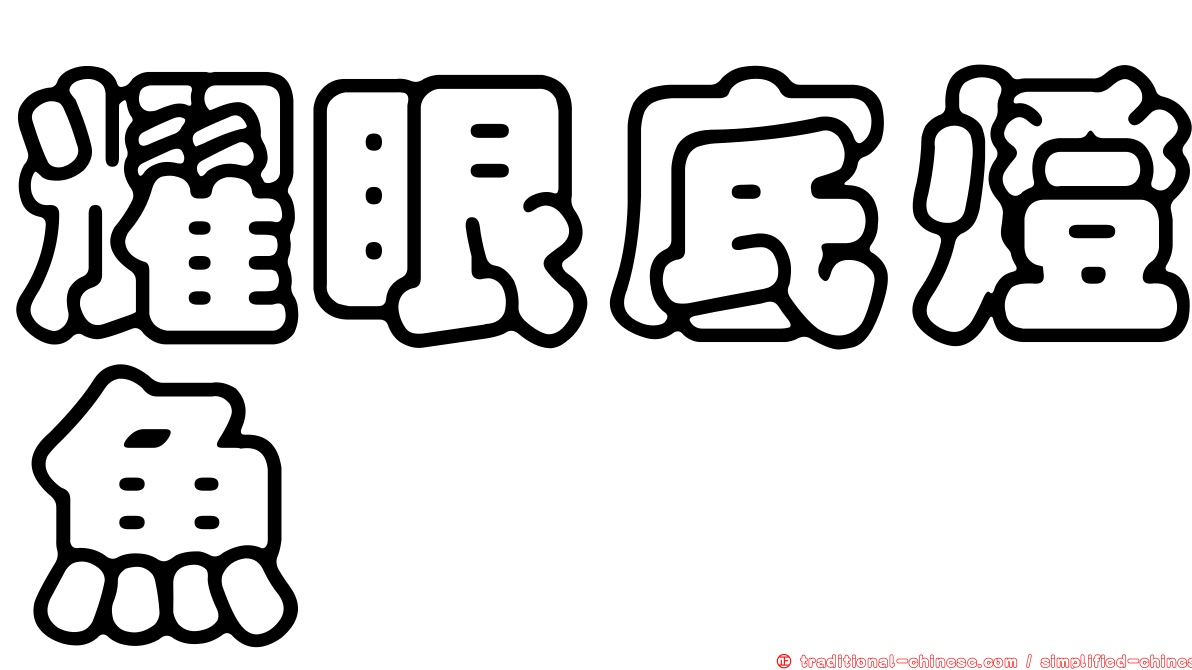 耀眼底燈魚