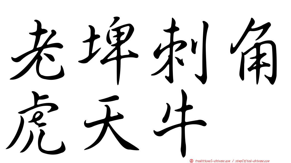 老埤刺角虎天牛