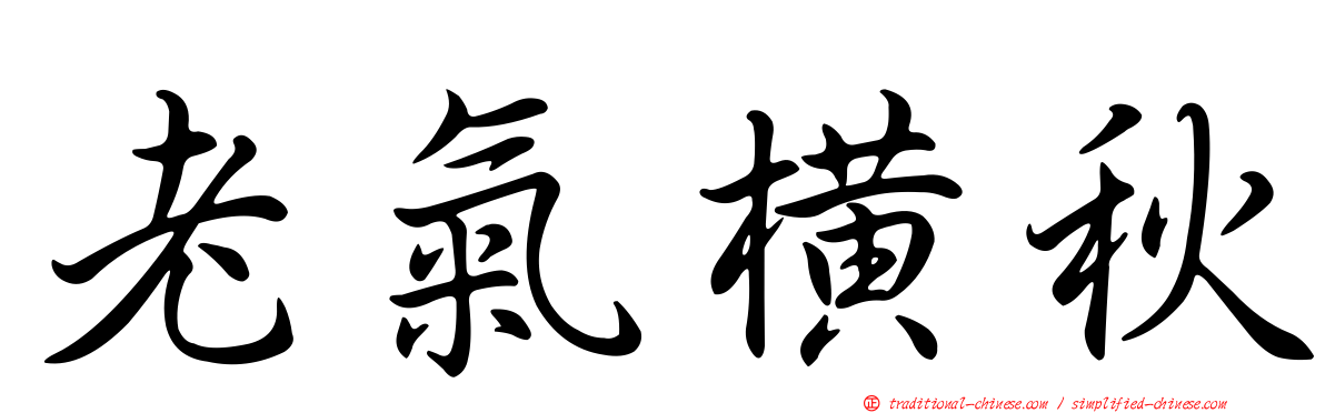 老氣橫秋
