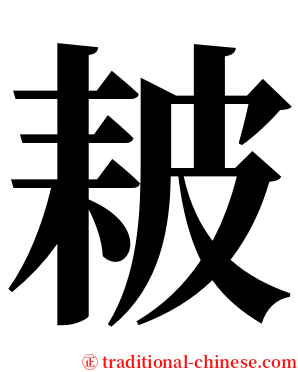 耚 serif font