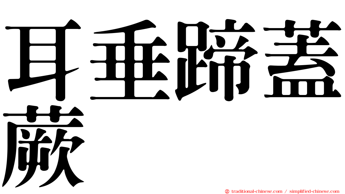 耳垂蹄蓋蕨