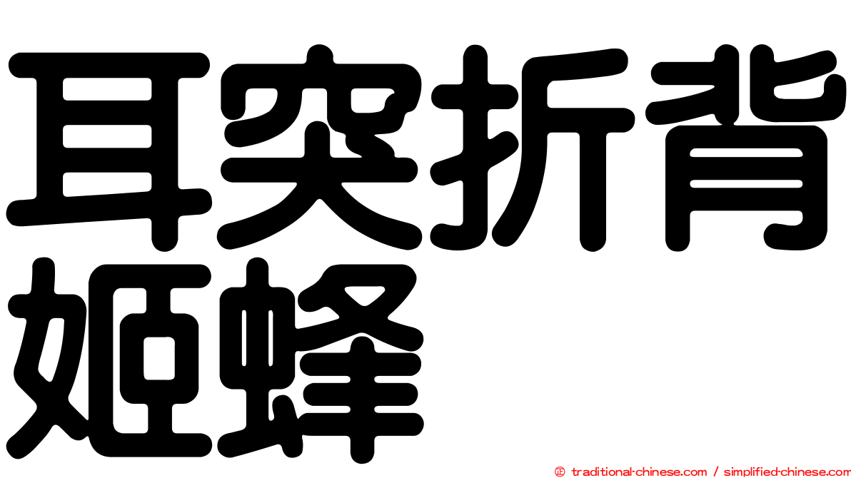耳突折背姬蜂