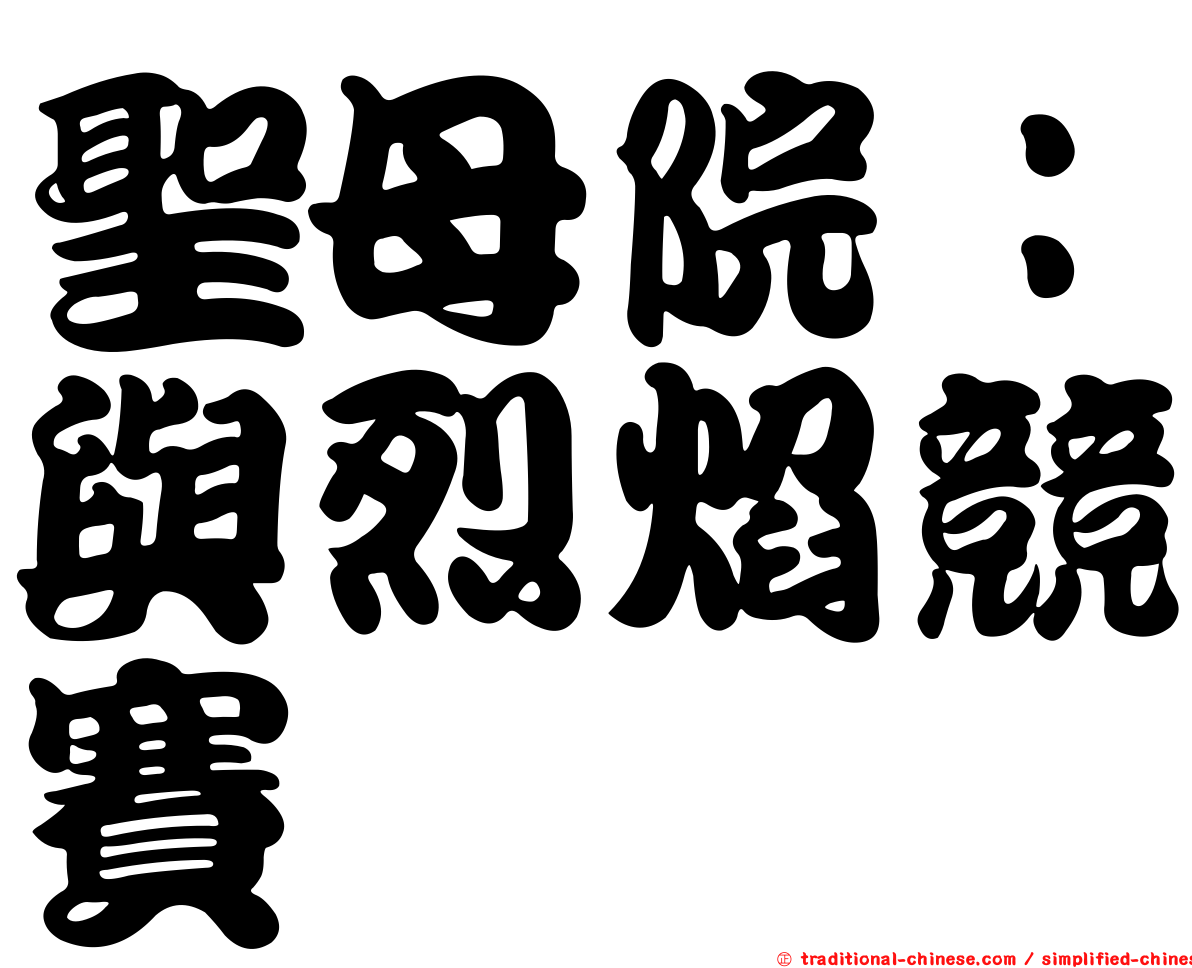 聖母院：與烈焰競賽