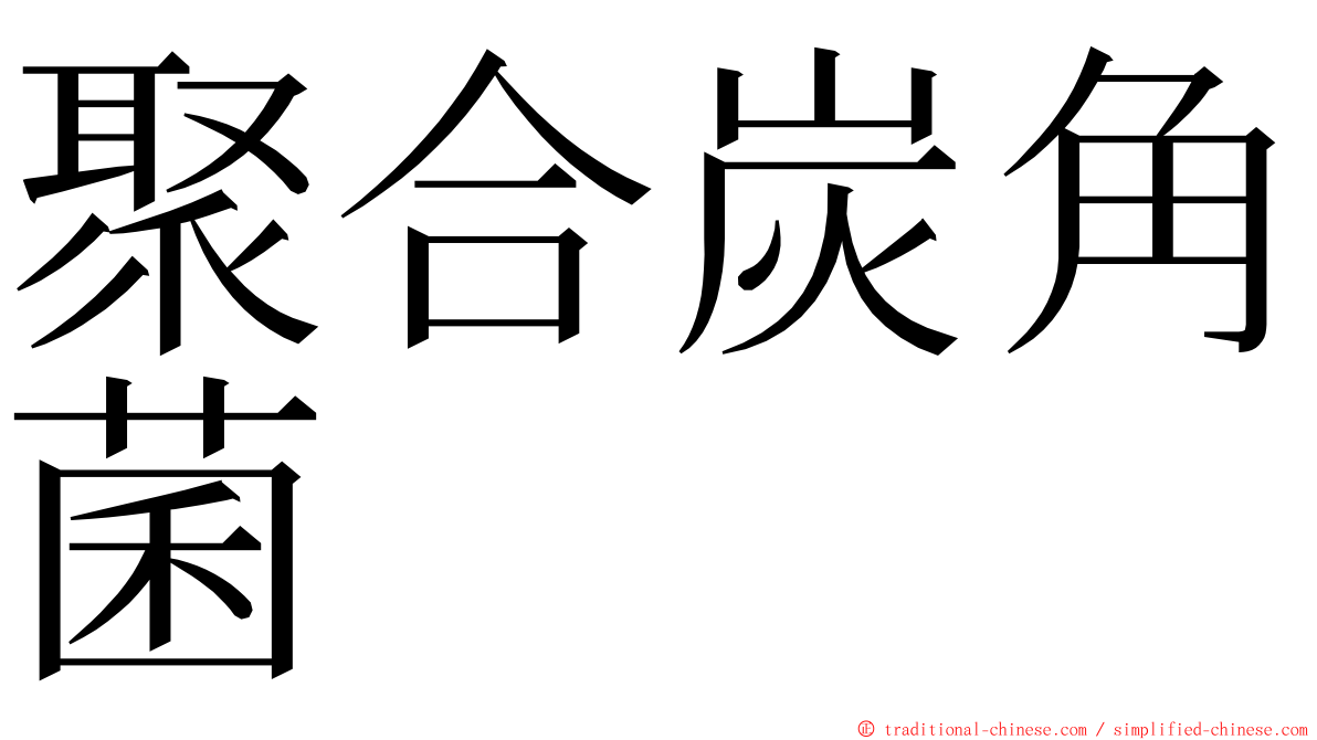 聚合炭角菌 ming font