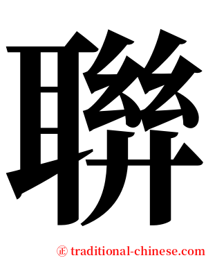 聨 serif font
