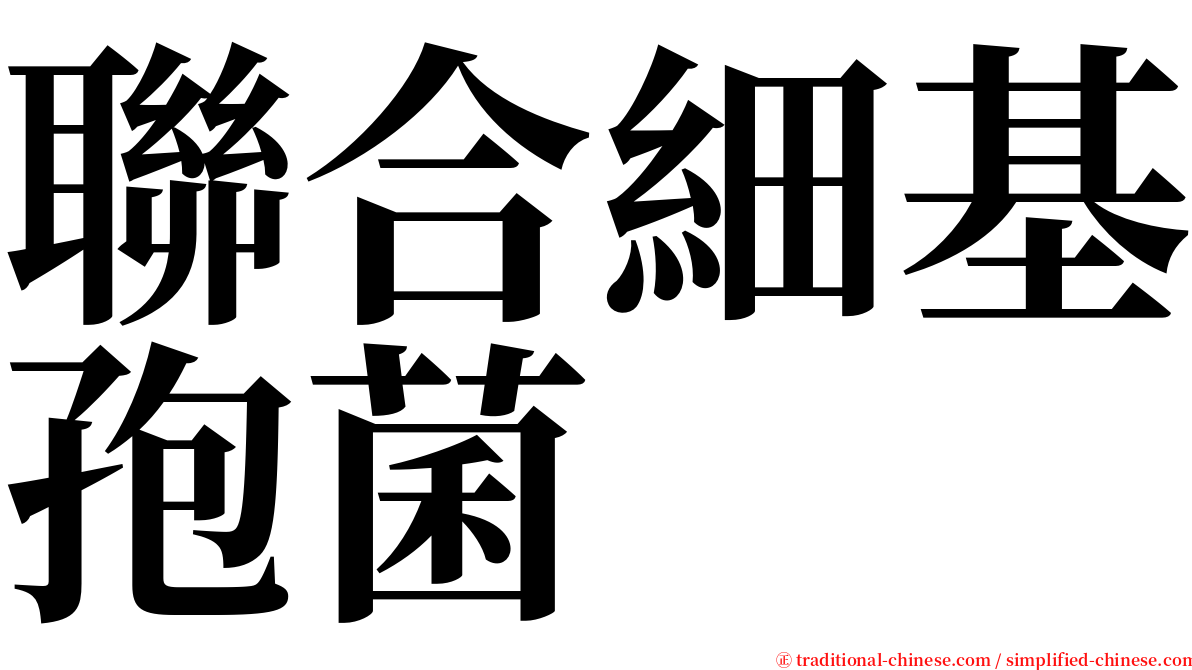 聯合細基孢菌 serif font