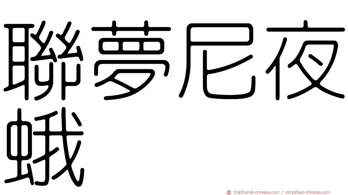 聯夢尼夜蛾