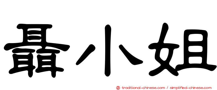 聶小姐