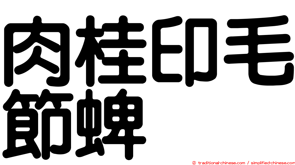 肉桂印毛節蜱