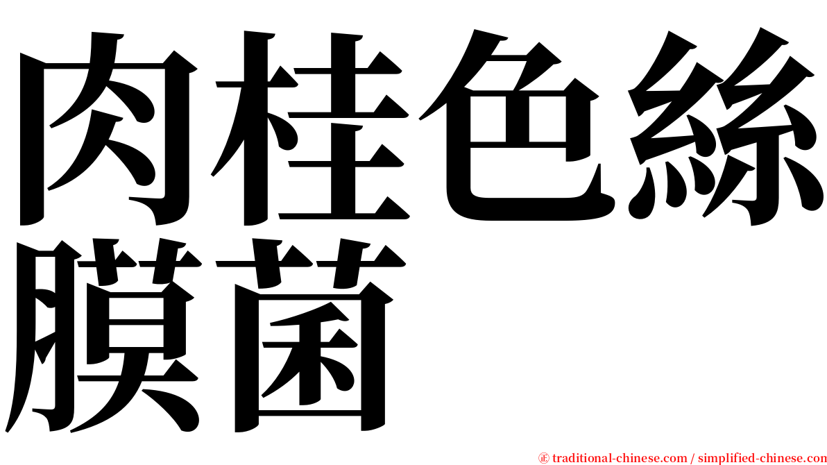 肉桂色絲膜菌 serif font