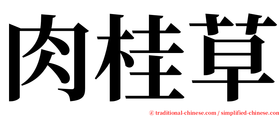 肉桂草 serif font
