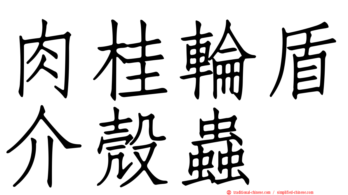 肉桂輪盾介殼蟲