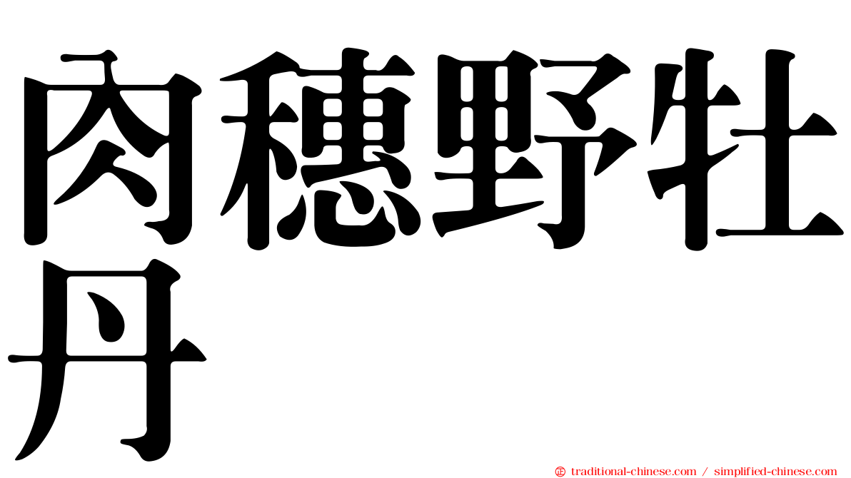 肉穗野牡丹