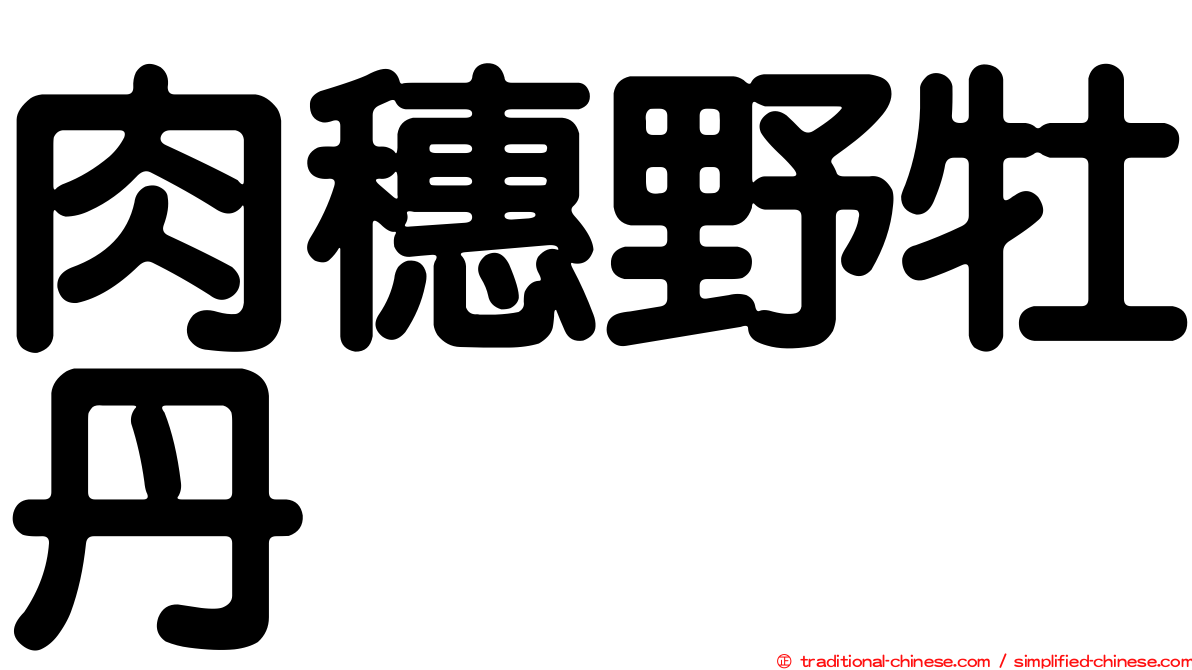 肉穗野牡丹