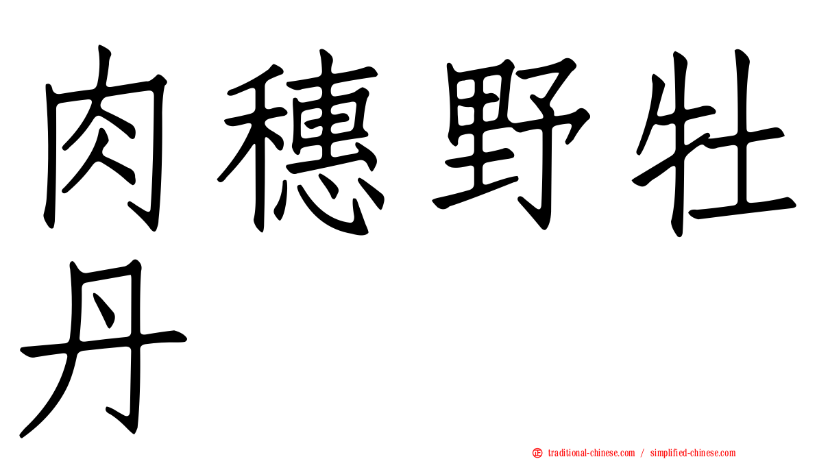 肉穗野牡丹