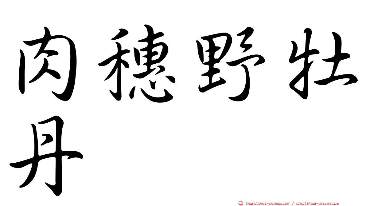 肉穗野牡丹