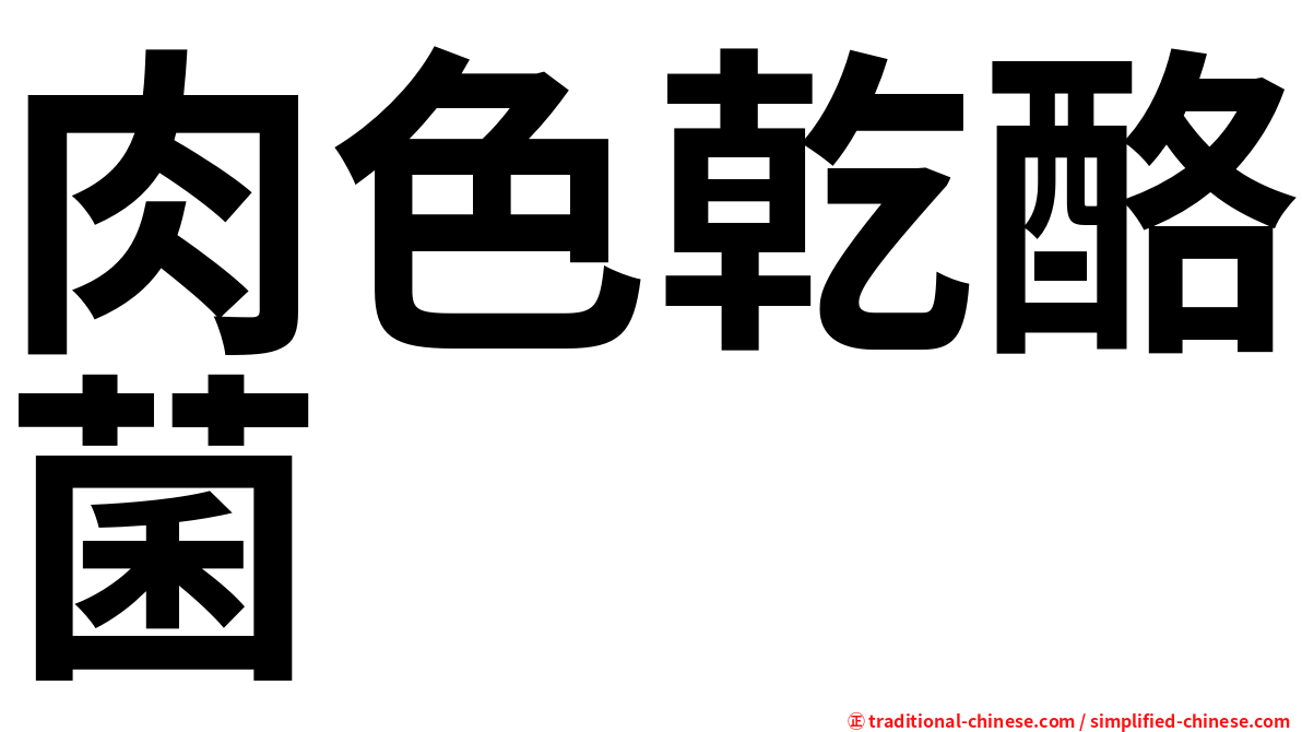肉色乾酪菌