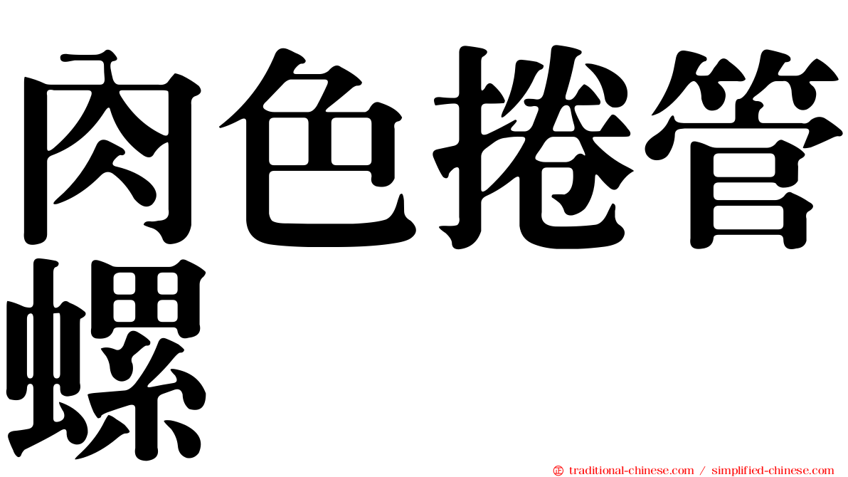 肉色捲管螺