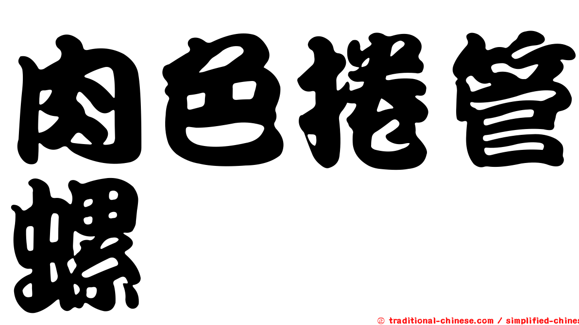 肉色捲管螺