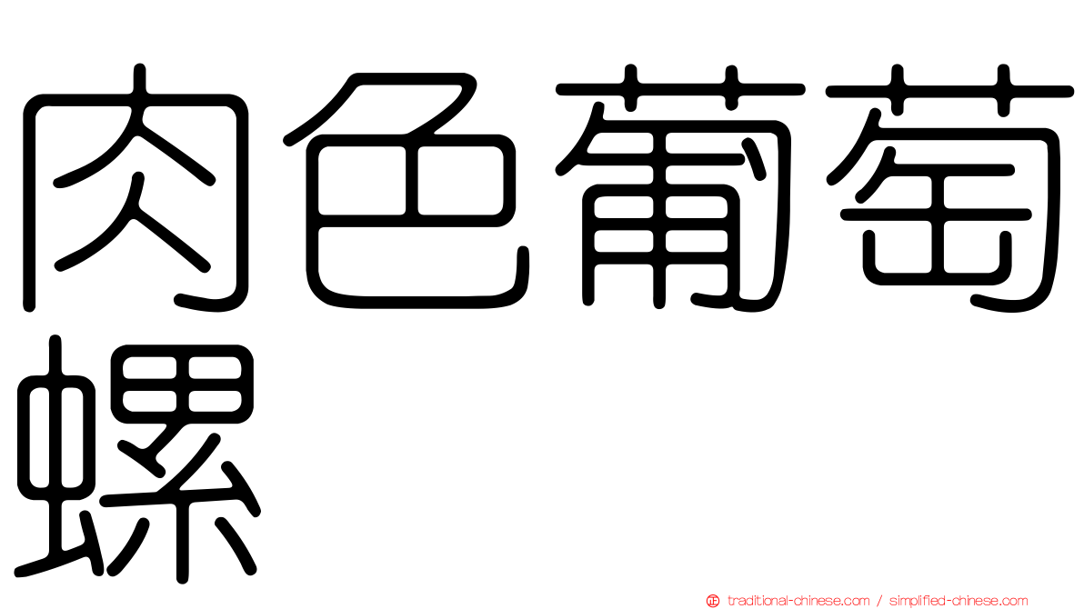 肉色葡萄螺