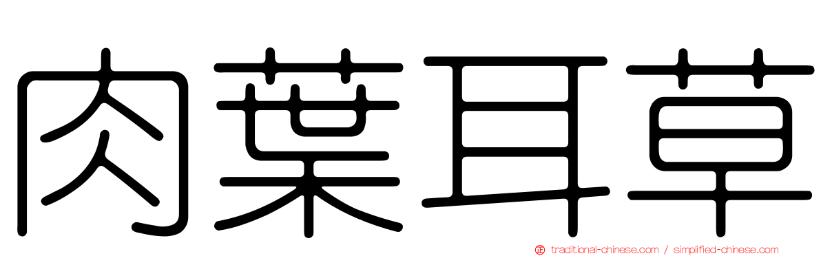 肉葉耳草