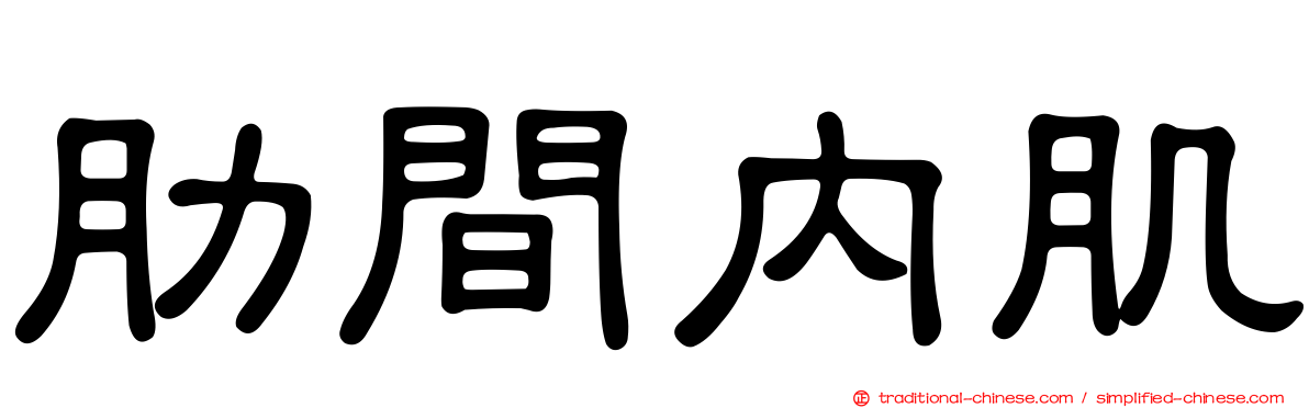 肋間內肌
