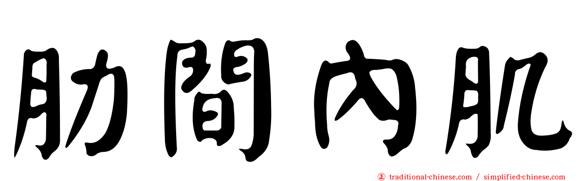 肋間內肌