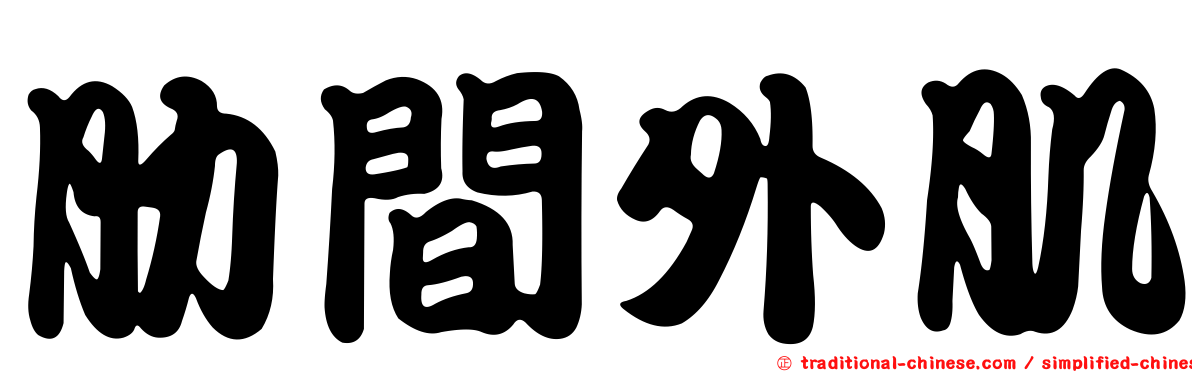 肋間外肌