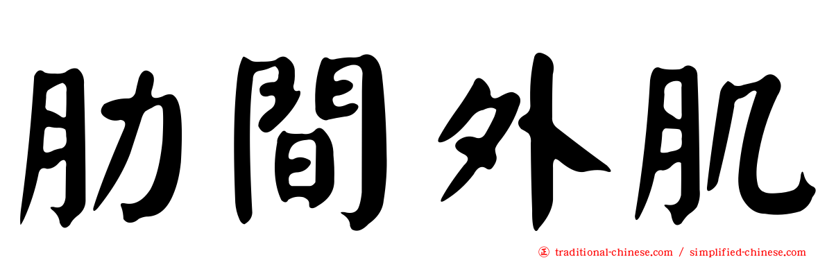 肋間外肌