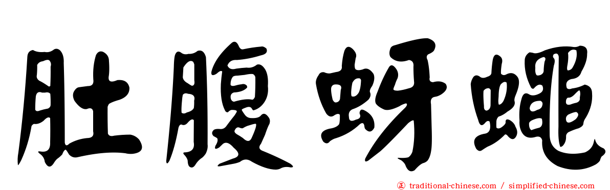 肚腹蚜蠅