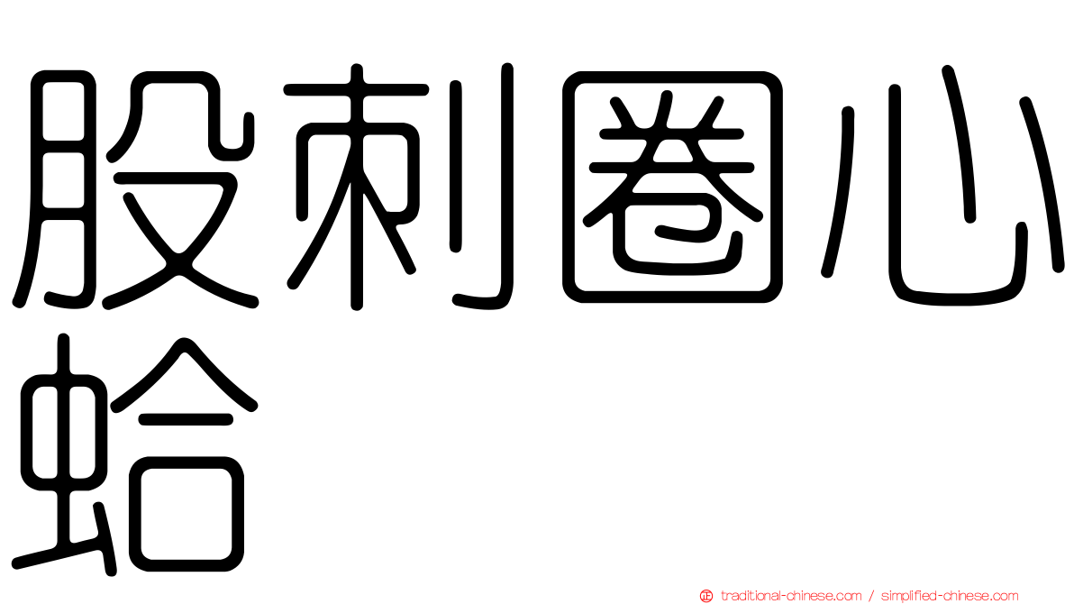 股刺圈心蛤