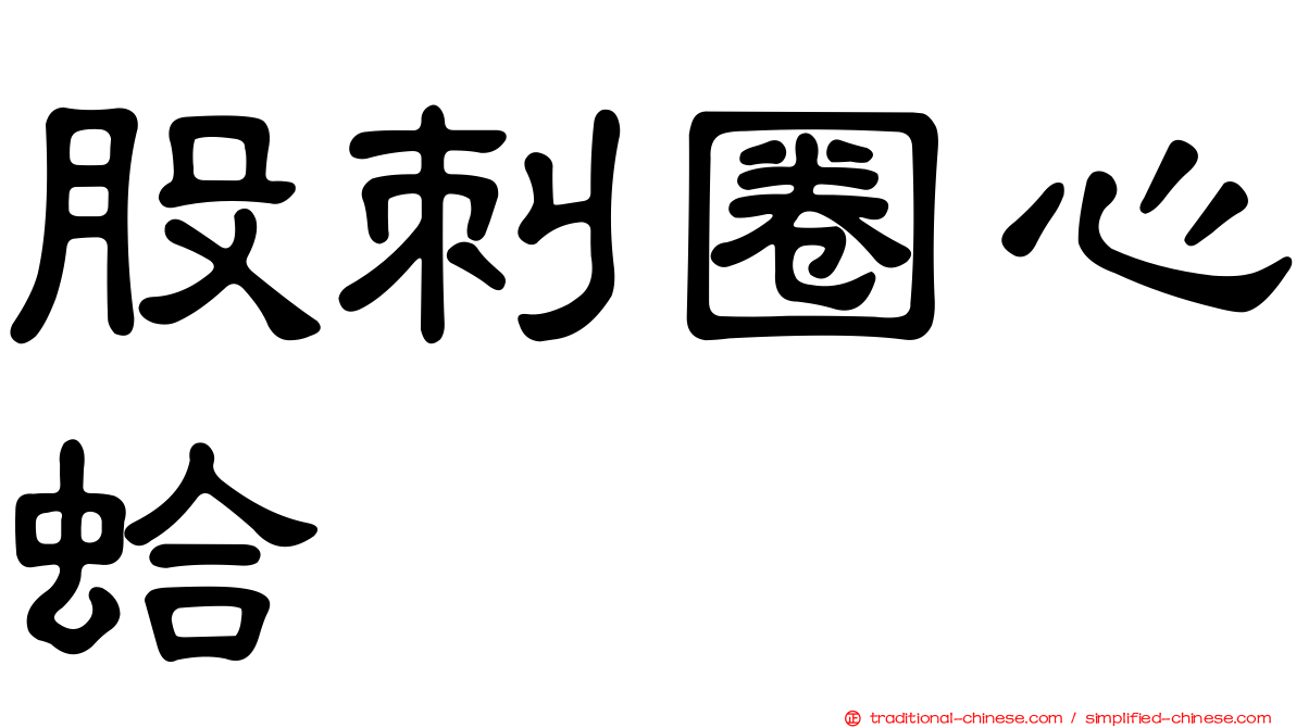 股刺圈心蛤