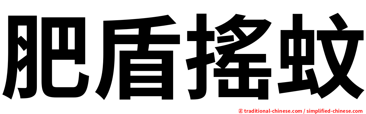 肥盾搖蚊