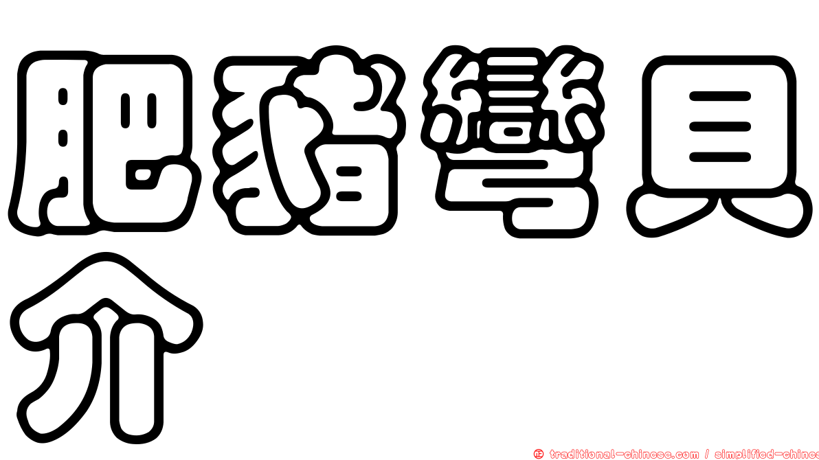 肥豬彎貝介
