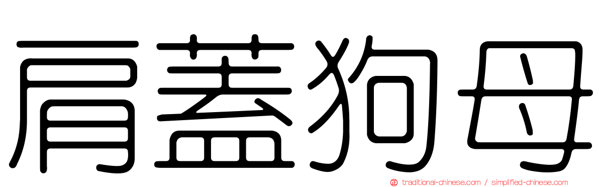 肩蓋狗母