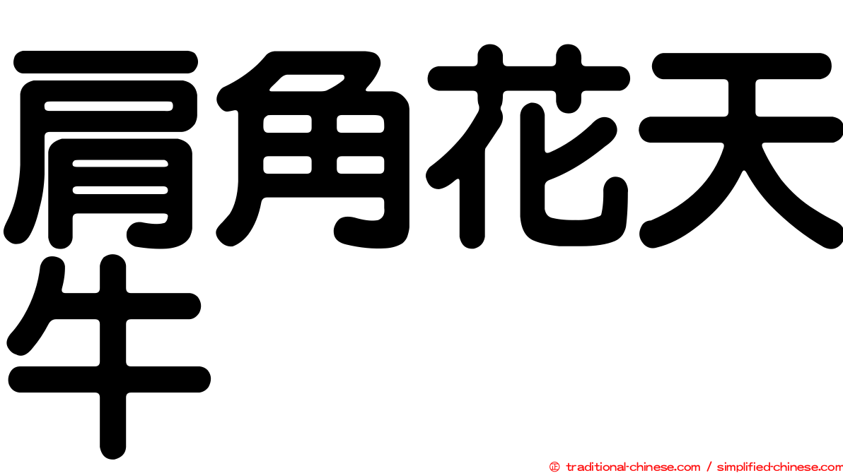 肩角花天牛
