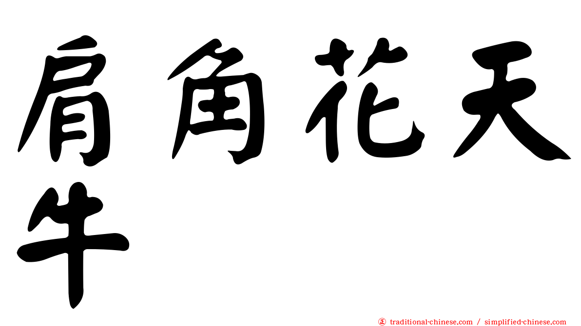 肩角花天牛