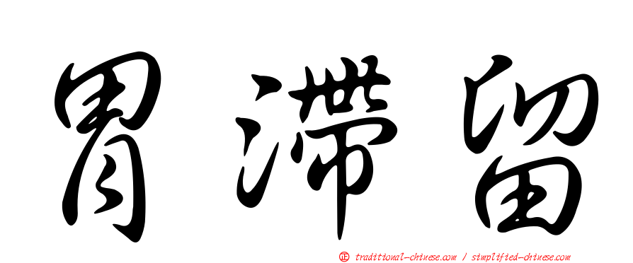 胃滯留