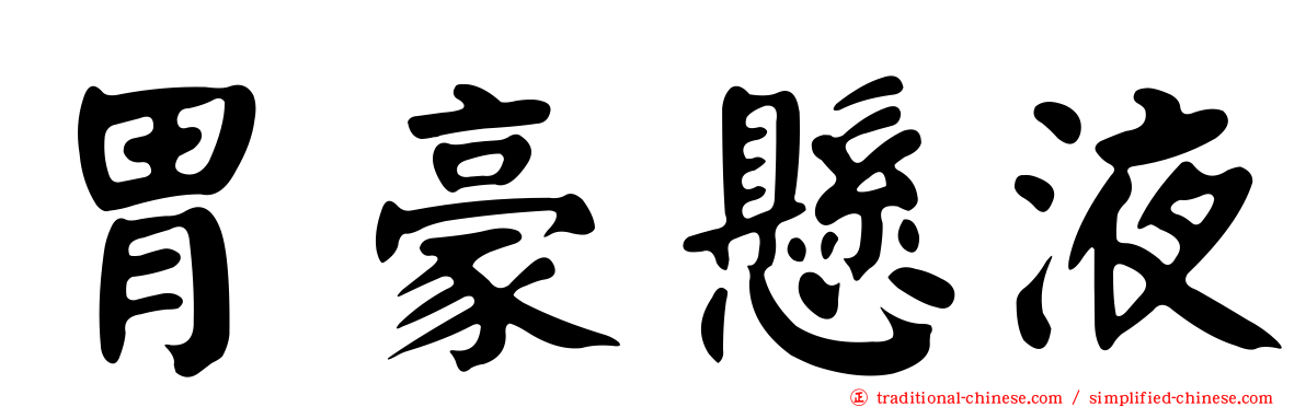 胃豪懸液