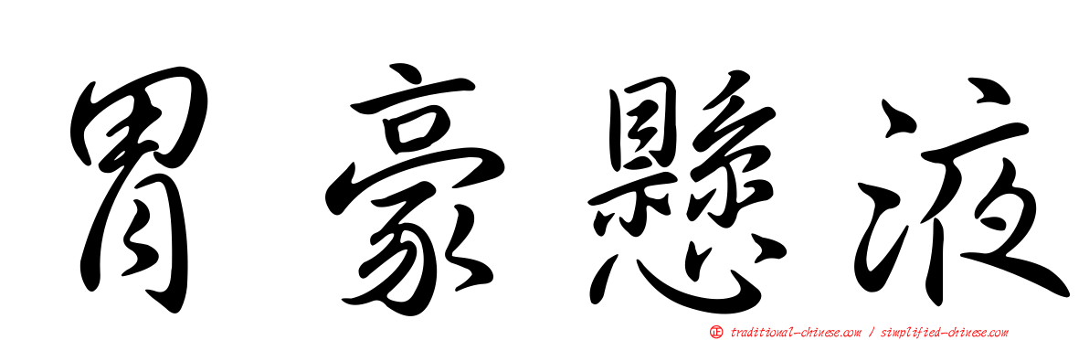 胃豪懸液