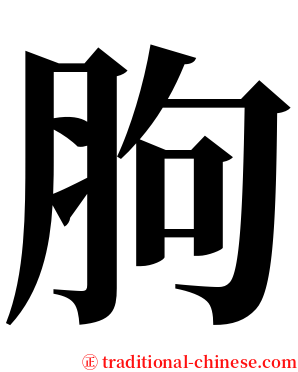 胊 serif font
