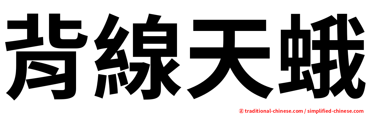 背線天蛾