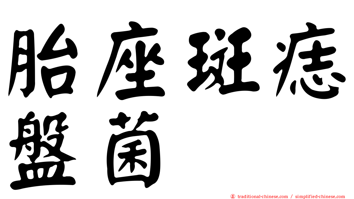 胎座斑痣盤菌
