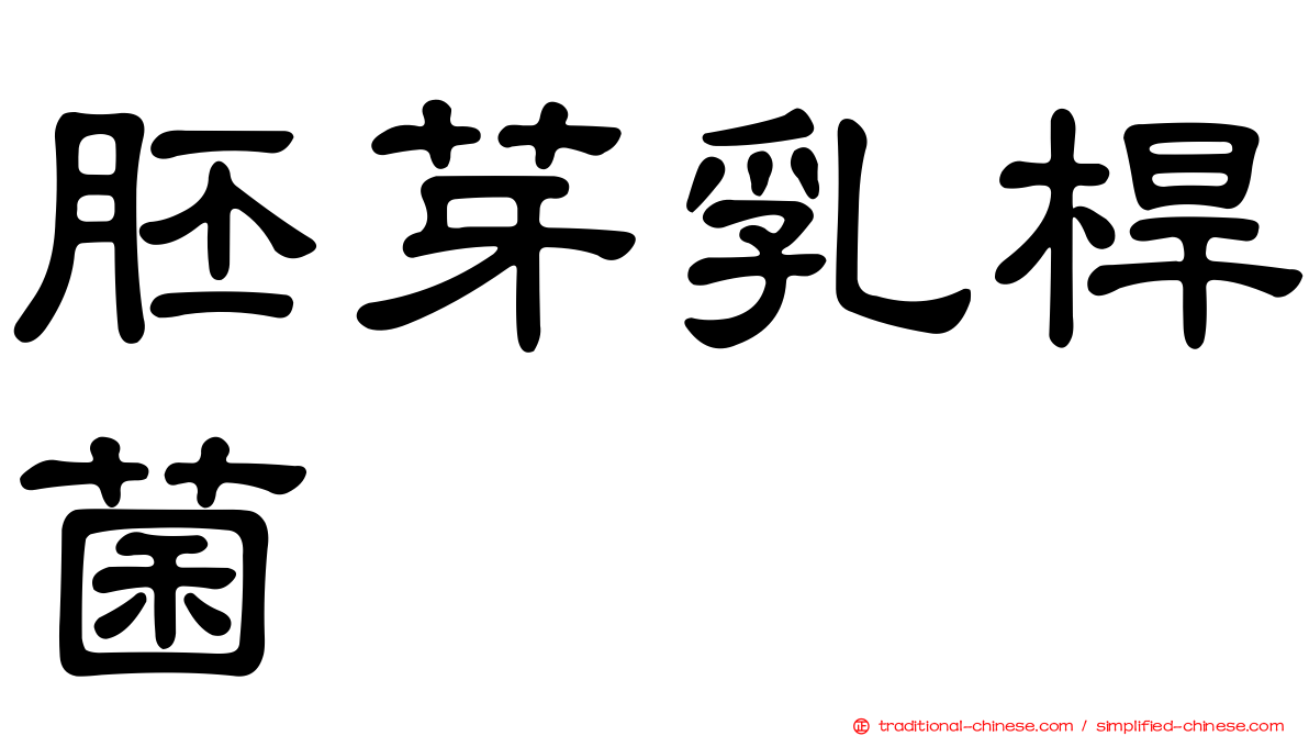 胚芽乳桿菌