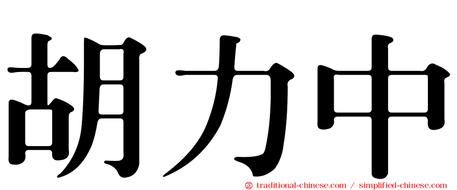 胡力中