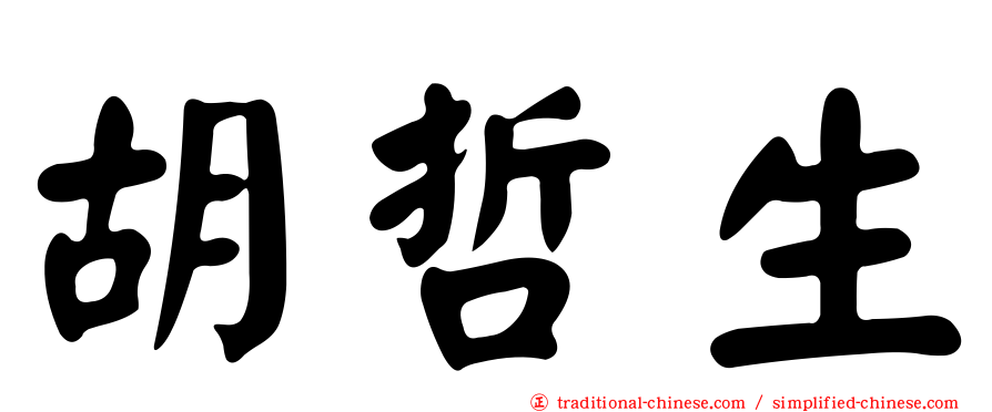 胡哲生