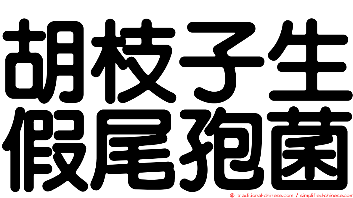 胡枝子生假尾孢菌