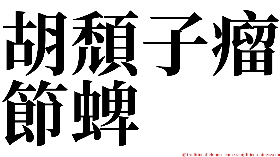 胡頹子瘤節蜱 serif font