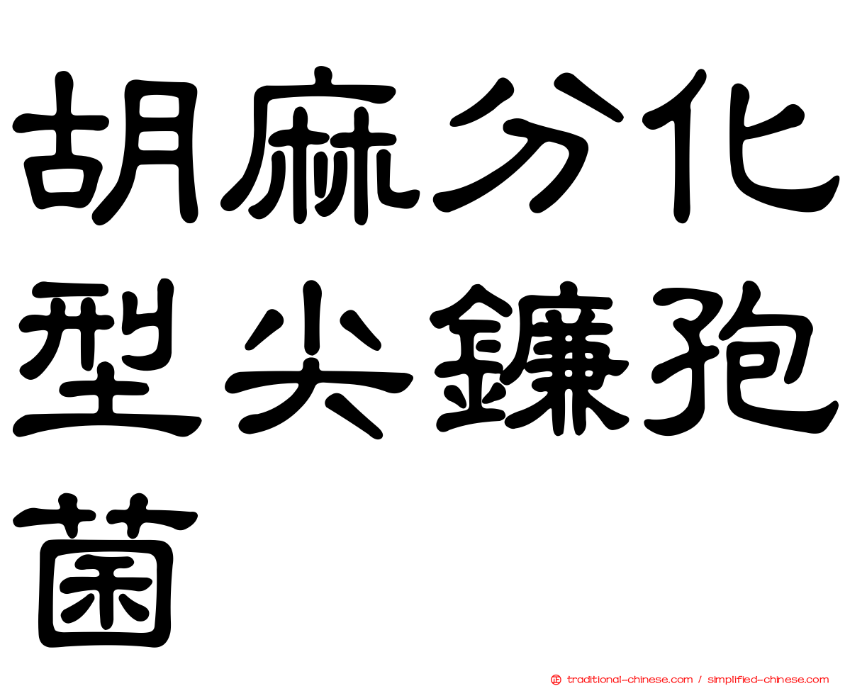 胡麻分化型尖鐮孢菌